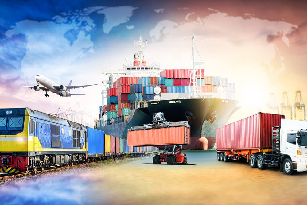 Road, rail, air and sea transport connections